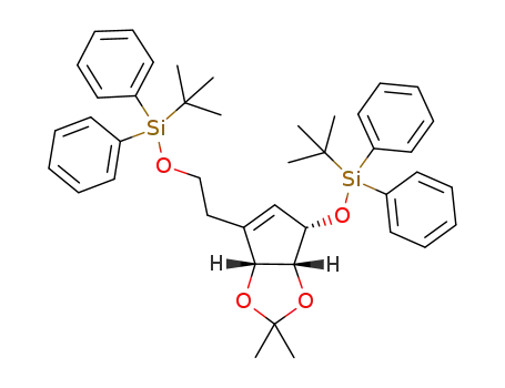 (2R,3R,4S)-1-[2-(tert-butyldiphenylsilyloxy)ethyl]-4-(tert-butyldiphenylsilyloxy)-2,3-(O-isopropylidenedioxy)-1-cyclopentene