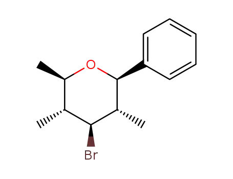 (2R,3R,4S,5S,6R)-4-bromo-2,3,5-trimethyl-6-phenyltetrahydro-2H-pyran