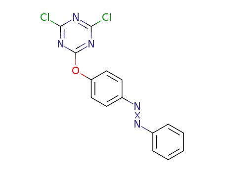 Molecular Structure of 112720-05-5 (1,3,5-Triazine, 2,4-dichloro-6-[4-(phenylazo)phenoxy]-)