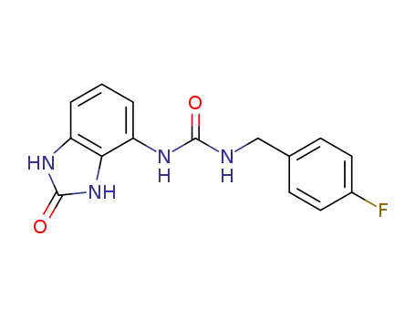 1-(4-fluorobenzyl)-3-(2,3-dihydro-2-oxo-1H-benzo[d]imidazol-4-yl)urea