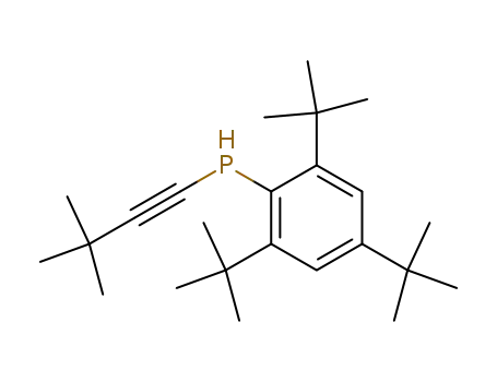 Molecular Structure of 122279-48-5 (Phosphine, (3,3-dimethyl-1-butynyl)[2,4,6-tris(1,1-dimethylethyl)phenyl]-)