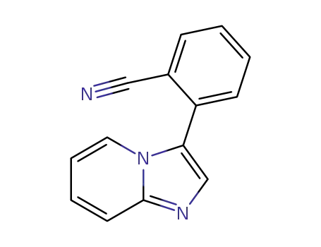 Molecular Structure of 1373494-50-8 (2-(imidazo[1,2-a]pyridin-3-yl)benzonitrile)
