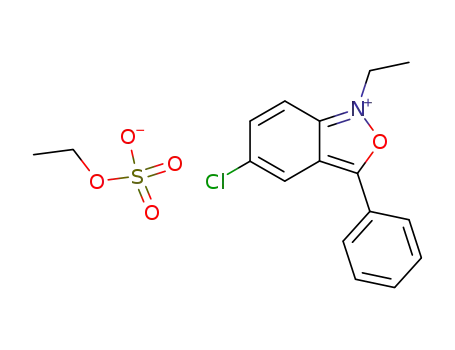 2,1-Benzisoxazolium, 5-chloro-1-ethyl-3-phenyl-, ethyl sulfate