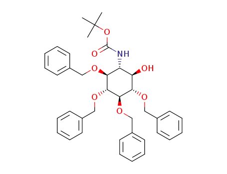 N-((1R,2S,3R,4R,5S,6R)-2,3,4,5-tetrabenzyloxy-6-hydroxycyclohexyl)carbamic acid tert-butyl ester