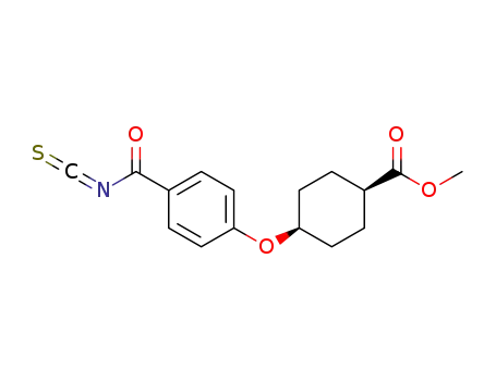 Molecular Structure of 1239311-10-4 (methyl cis-4-(4-isothiocyanatocarbonylphenoxy)cyclohexane-carboxylate)