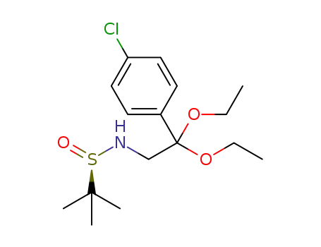 (R)-N-tert-butanesulfinyl 2-(4-chlorophenyl)-2,2-diethoxyethylamine