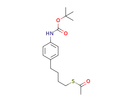 4-[4-(tert-butoxycarbonylamino)phenyl]butyl ethanethioate