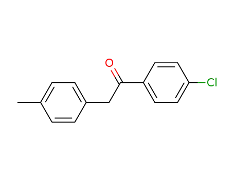 Molecular Structure of 15221-84-8 (1-(4-CHLOROPHENYL)-2-(4-METHYLPHENYL)ETHAN-1-ONE)