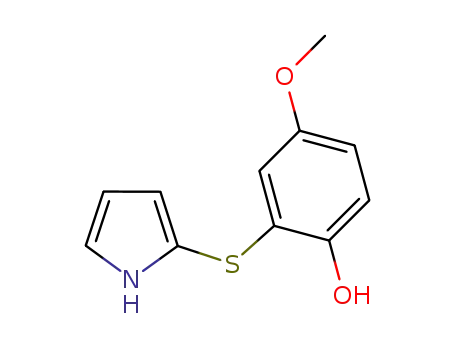 4-methoxy-2-(1H-pyrrol-2-ylthio)phenol