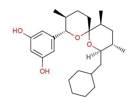 5-((2S,3S,6R,8R,9S,11S)-8-(cyclohexylmethyl)-3,9,11-trimethyl-1,7-dioxaspiro[5.5]undecan-2-yl) benzene-1,3-diol