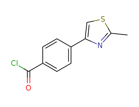 4-(2-Methyl-1,3-thiazol-4-yl)benzoyl chloride , Tech.