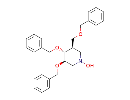 (3R,4R,5R)-3,4-bis(benzyloxy)-5-((benzyloxy)methyl)piperidin-1-ol