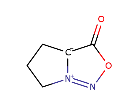 Molecular Structure of 98262-66-9 (3a,4,5,6-tetrahydro-3-oxo-3H-Pyrrolo[1,2-c][1,2,3]oxadiazol-7-
iuM inner salt)