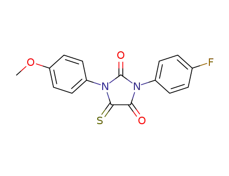 3-(4-fluorophenyl)-1-(4-methoxyphenyl)-5-thioxoimidazolidine-2,4-dione
