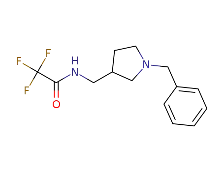 Molecular Structure of 849632-74-2 (Acetamide, 2,2,2-trifluoro-N-[[1-(phenylmethyl)-3-pyrrolidinyl]methyl]-)