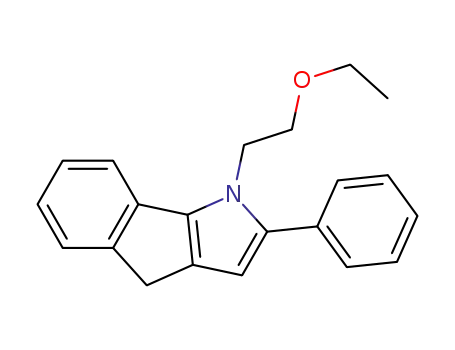 Molecular Structure of 1325642-75-8 (1-(2-ethoxyethyl)-2-phenyl-1,4-dihydroindeno[1,2-b]pyrrole)
