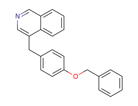 Molecular Structure of 1326294-51-2 (4-(p-benzyloxybenzyl)isoquinoline)