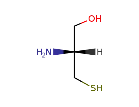 Molecular Structure of 125509-78-6 (1-Propanol, 2-amino-3-mercapto-, (R)-)