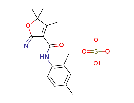 N-(2,4-dimethylphenyl)-2,5-dihydro-2-imino-4,5,5-trimethylfuran-3-carboxamide hydrogensulfate