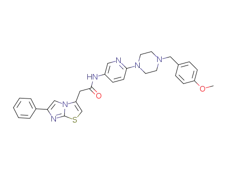 N-(6-(4-(4-methoxybenzyl)piperazin-1-yl)pyridin-3-yl)-2-(6-phenylimidazo[2,1-b]thiazol-3-yl)acetamide
