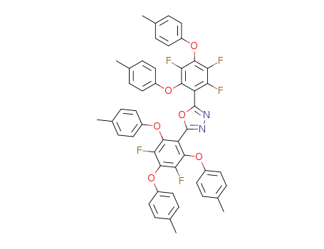 2-(3,5-difluoro-2,4,6-tris(p-tolyloxy)phenyl)-5-(2,3,5-trifluoro-4,6-bis(p-tolyloxy)phenyl)-1,3,4-oxadiazole
