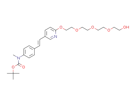 (E)-tert-butyl 4-(2-(6-(2-(2-(2-(2-hydroxyethoxy)ethoxy)ethoxy)ethoxy)pyridin-3-yl)vinyl)phenyl(methyl)carbamate