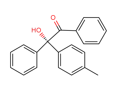 Molecular Structure of 1354509-91-3 ((S)-2-hydroxy-1,2-diphenyl-2-(4-methylphenyl)ethanone)