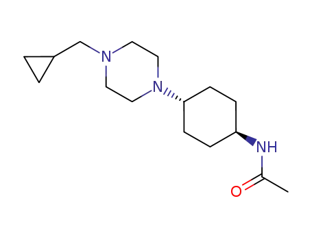 Molecular Structure of 882660-40-4 (N-((1r,4r)-4-(4-(cyclopropylMethyl)piperazin-1-yl)cyclohexyl)acetaMide)