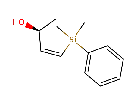 Molecular Structure of 142697-16-3 ((S)-(Z)-1-(Dimethylphenylsilyl)-1-buten-3-ol)