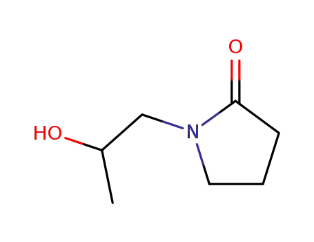 Molecular Structure of 4204-66-4 (2-Pyrrolidinone, 1-(2-hydroxypropyl)-)