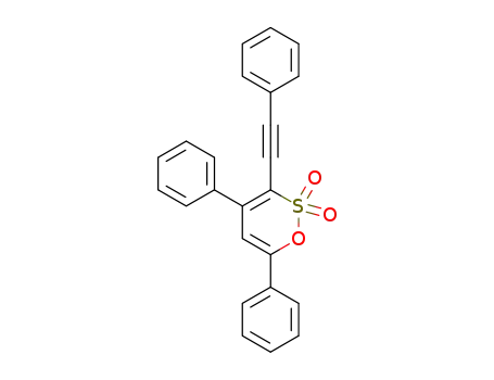 4,6-diphenyl-3-(phenylethynyl)-1,2-oxathiine 2,2-dioxide