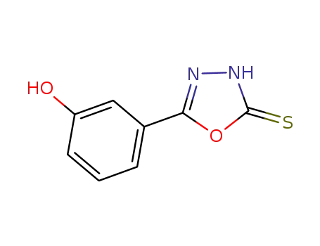 Molecular Structure of 299465-12-6 (3-(5-MERCAPTO-[1,3,4]OXADIAZOL-2-YL)-PHENOL)