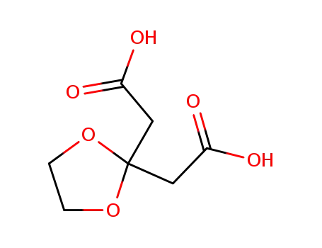 Molecular Structure of 5694-91-7 (1,3-DIOXOLANE-2,2-DIACETIC ACID)