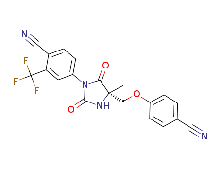 (S)-4-(4-((4-cyanophenoxy)methyl)-4-methyl-2,5-dioxoimidazolidin-1-yl)-2-(trifluoromethyl)benzonitrile