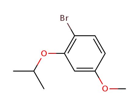 Molecular Structure of 420845-27-8 (Benzene, 1-bromo-4-methoxy-2-(1-methylethoxy)-)