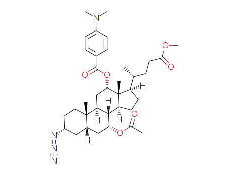 methyl 3α-azido-7α-acetoxy-12α-[4-(N,N-dimethylamino)-benzoyloxy]-5β-cholan-24-oate