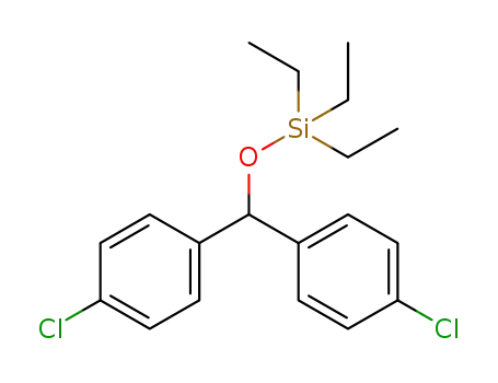 Molecular Structure of 1334477-75-6 ((bis(4-chlorophenyl)methoxy)triethylsilane)