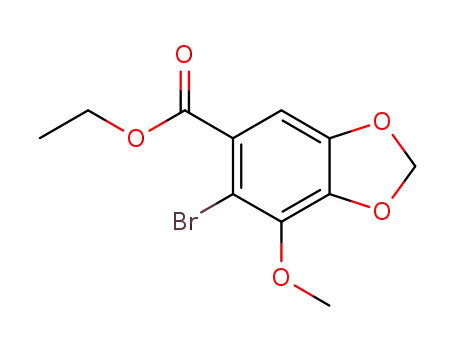 6-bromo-7-methoxybenzo[1,3]dioxole-5-carboxylic acid ethyl ester