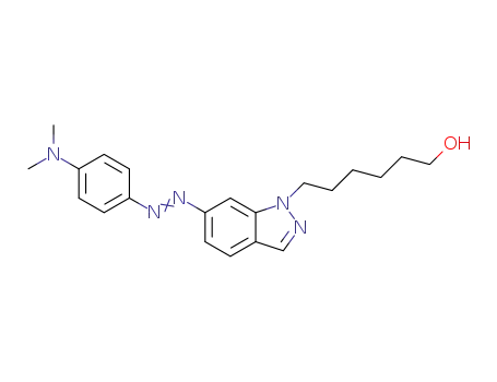 6-{6-[(4-dimethylamino)phenylazo]-indazole}-hexan-1-ol