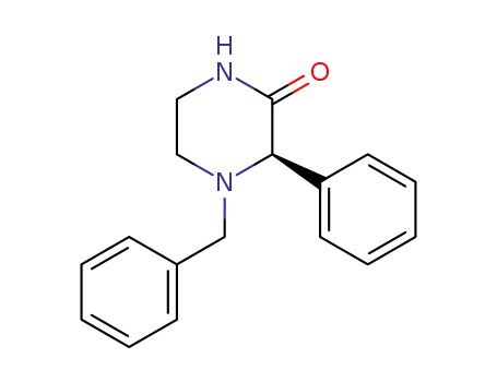 Molecular Structure of 1327310-56-4 (4-benzyl-(R)-3-phenyl-2-piperazinone)
