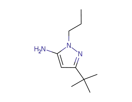 Molecular Structure of 884340-11-8 (3-tert-butyl-1-n-propyl-1H-pyrazol-5-amine)