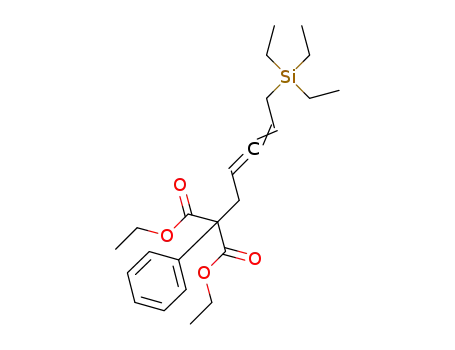 diethyl 2-phenyl-2-[5-(triethylsilyl)penta-2,3-dienyl]propane-1,3-dioate