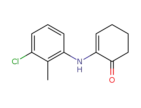 Molecular Structure of 1418129-50-6 (2-(3-chloro-2-methylphenylamino)cyclohex-2-en-1-one)
