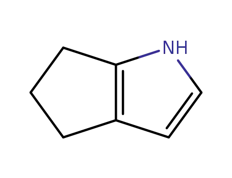 Molecular Structure of 13618-90-1 (1,4,5,6-tetrahydrocyclopenta[b]pyrrole)