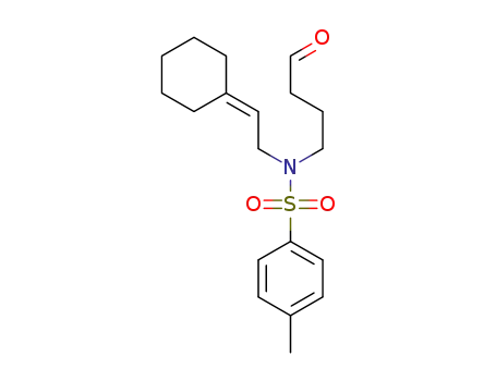 N-(2-cyclohexylideneethyl)-4-methyl-N-(4-oxobutyl)benzenesulfonamide