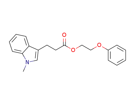 Molecular Structure of 1276027-75-8 (2-phenoxyethyl 3-(1-methyl-1H-indol-3-yl)propanoate)