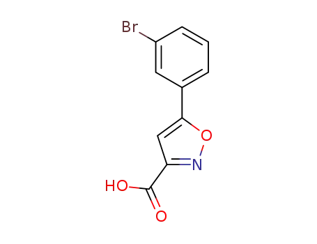 Molecular Structure of 887979-15-9 (5-(3-BROMOPHENYL)ISOXAZOLE-3-CARBOXYLIC ACID)