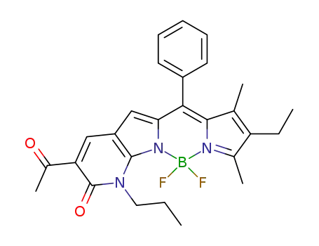 C<sub>27</sub>H<sub>28</sub>BF<sub>2</sub>N<sub>3</sub>O<sub>2</sub>