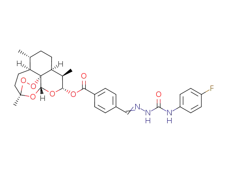 4-[(10S)-dihydroartemisinin-10-oxycarbonyl]benzaldehyde N<sub>4</sub>-(4-fluorophenyl)semicarbazone