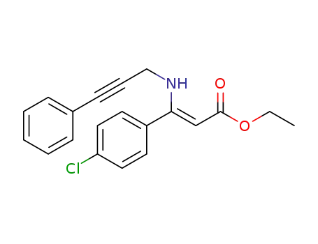 (Z)-ethyl 3-(4-chlorophenyl)-3-(3-phenylprop-2-ynylamino)acrylate
